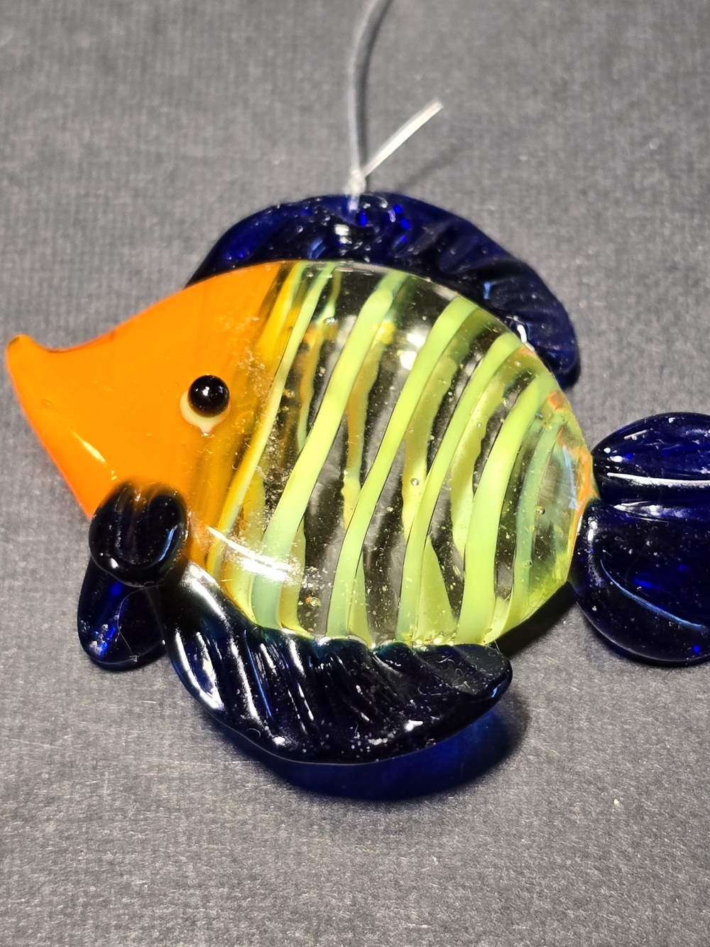 Lot of 4 LS Arts Blown Glass Floating Fish Bubble Tropical Tank Aquarium Decor - Picture 6 of 10